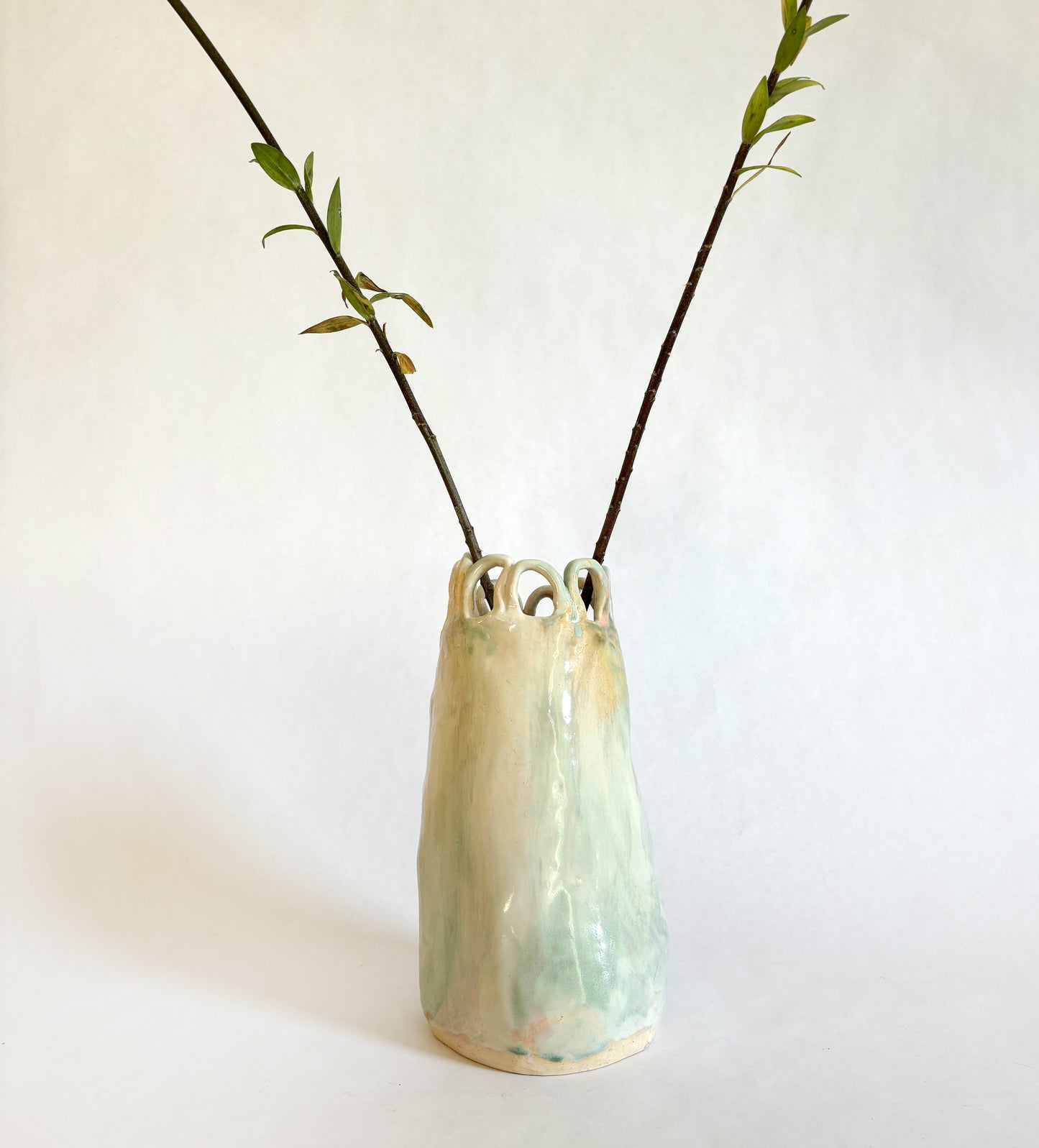 Tall Vase with loops