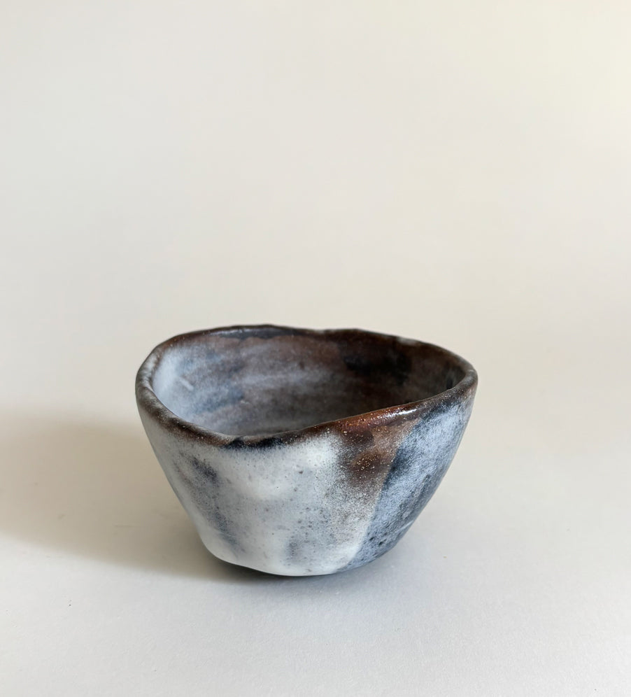 Black flower tiny bowl