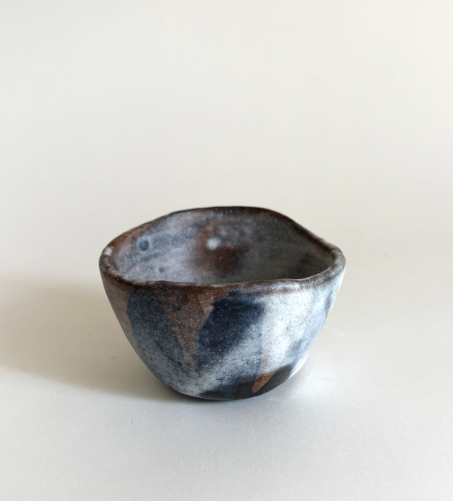 Black flower tiny bowl