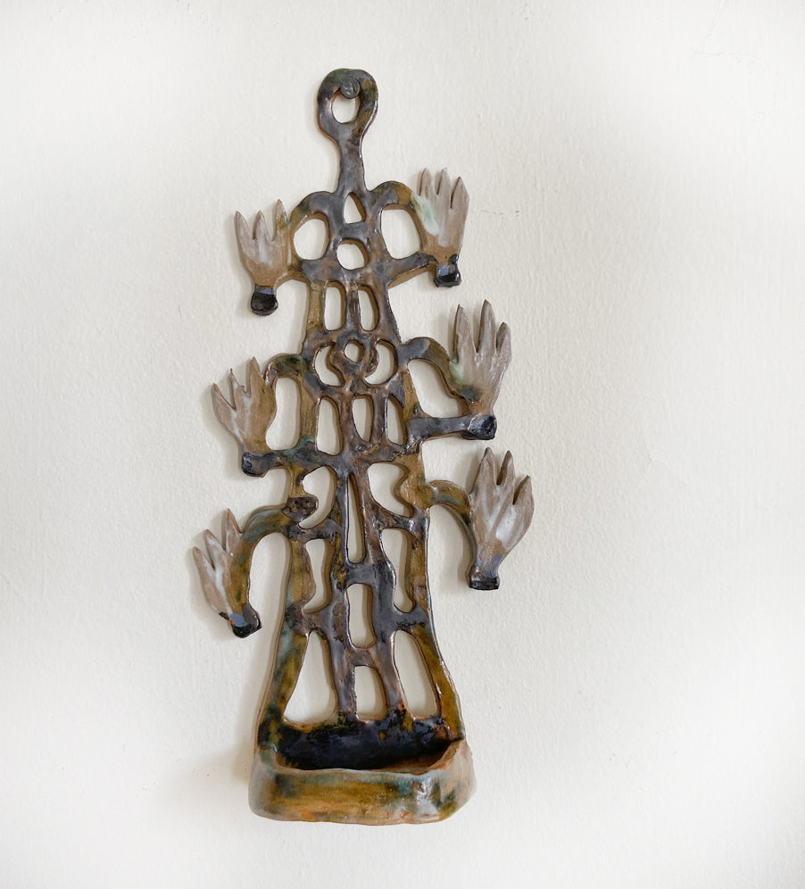Cyclamen Tower - Wall hanging candle holder