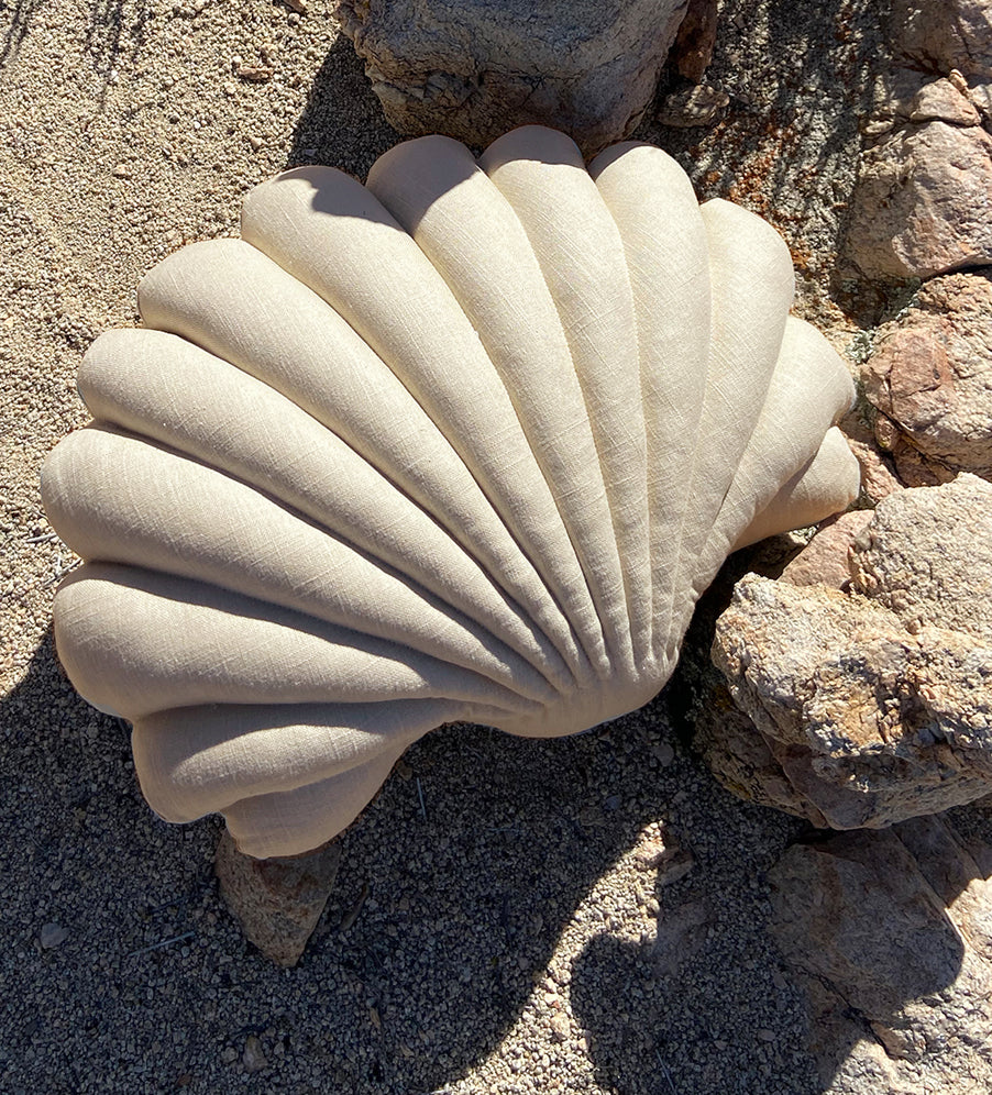 SHELL PILLOWS - SAND LINEN