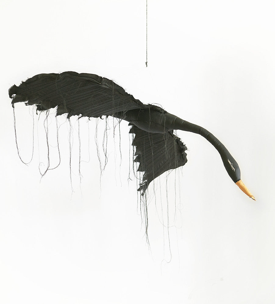Flying black Birds - Different sizes