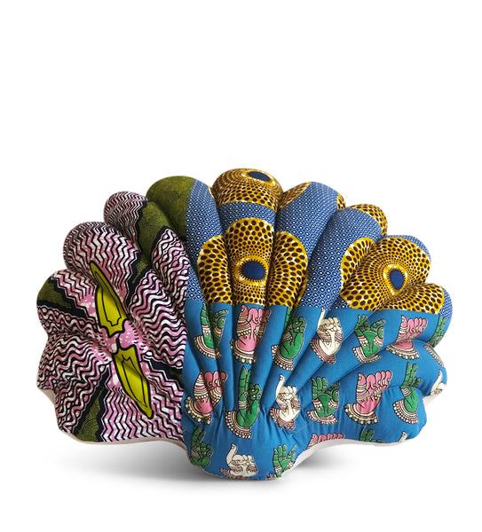 Mix patterns Shell pillow #1