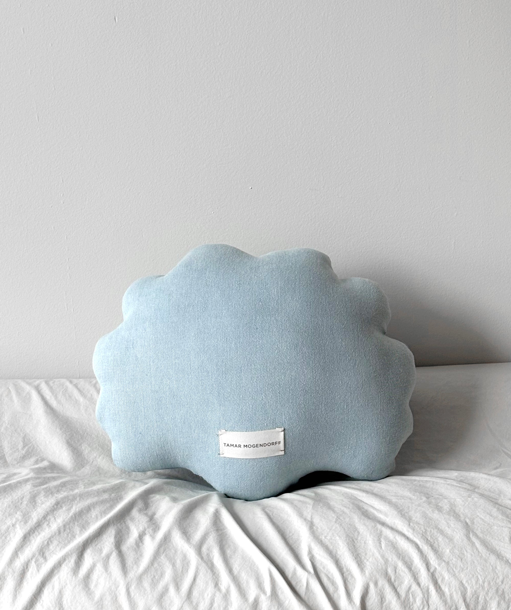 Small denim shell pillow N.2