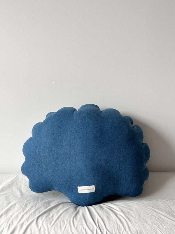 Large denim shell pillow N.1
