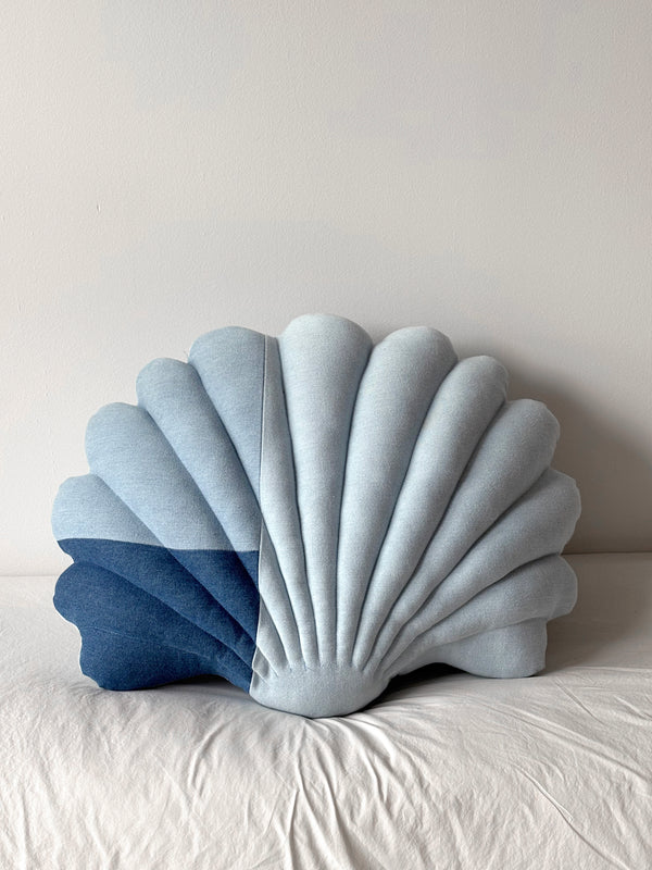 Large denim shell pillow N.2