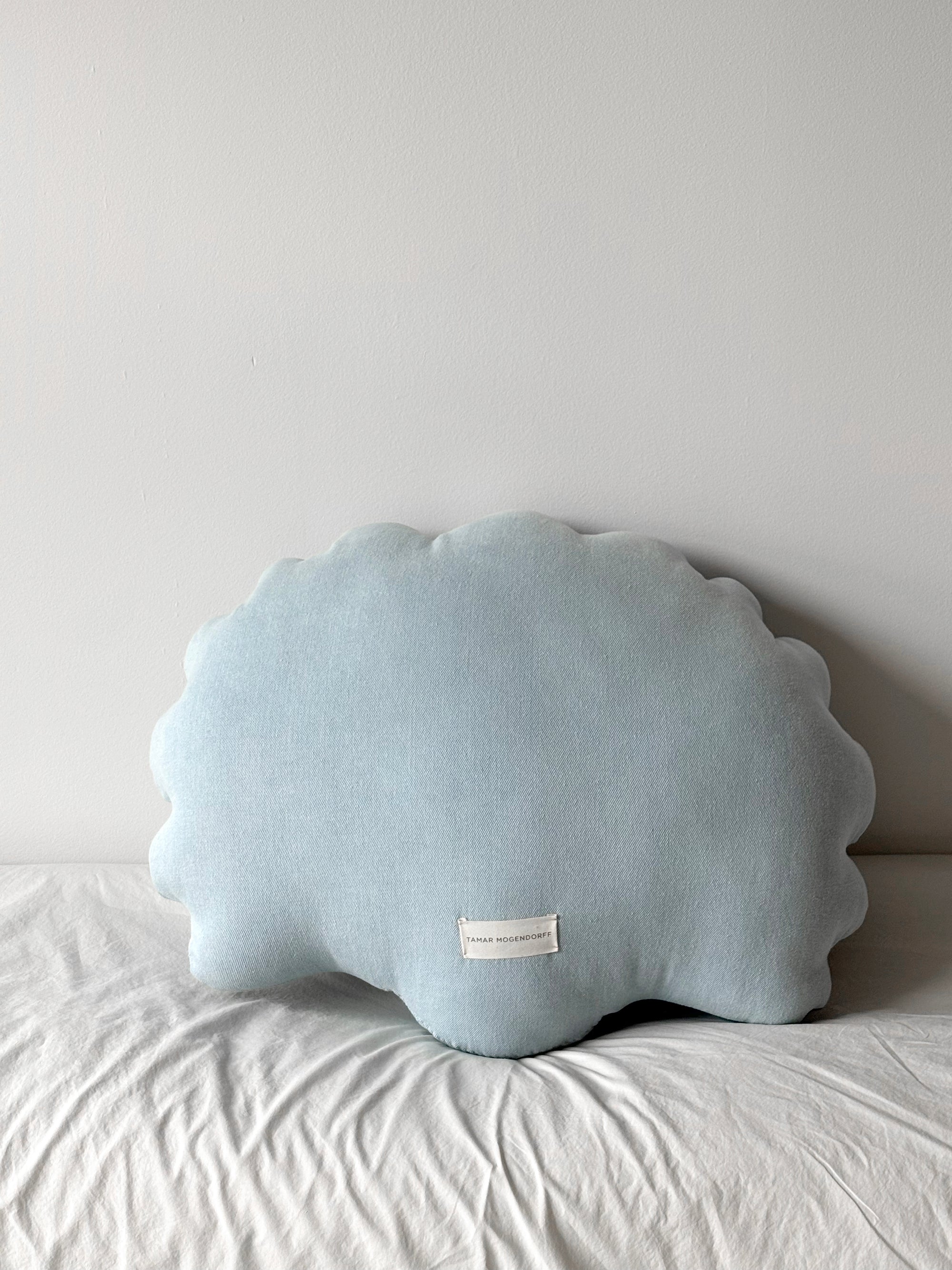 Large denim shell pillow N.2