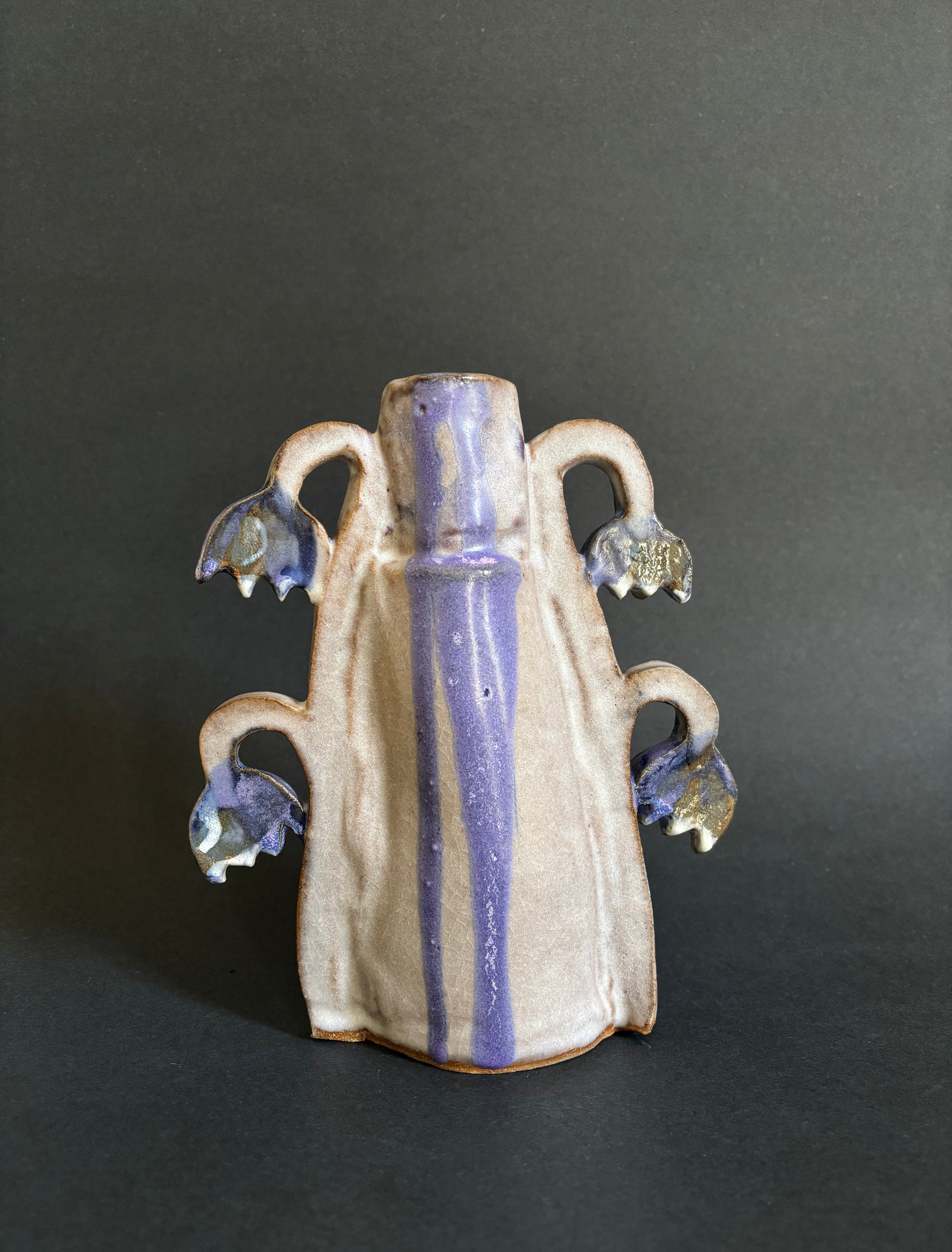 Purple fritillaries - vase