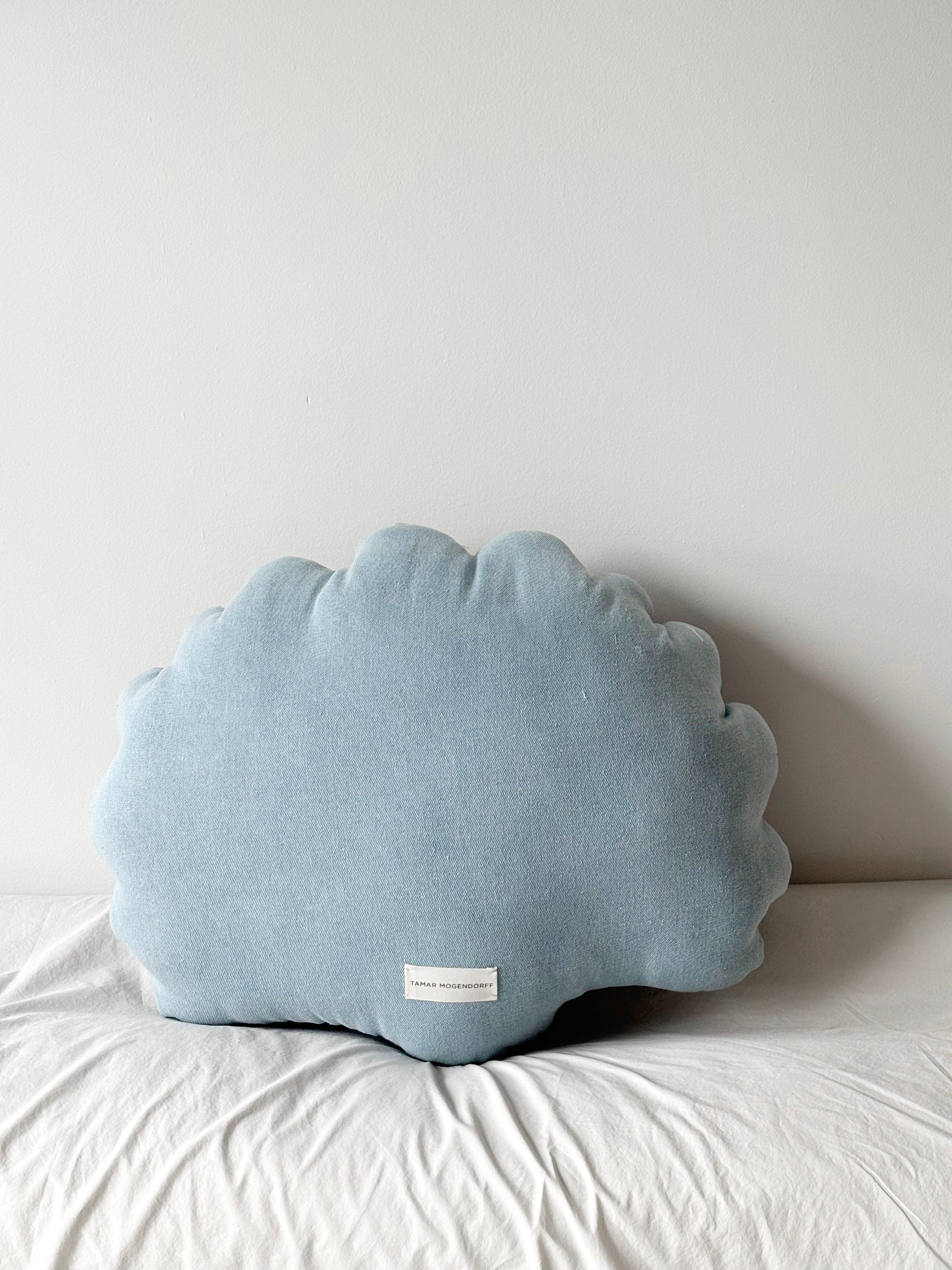 Large denim shell pillow N.4
