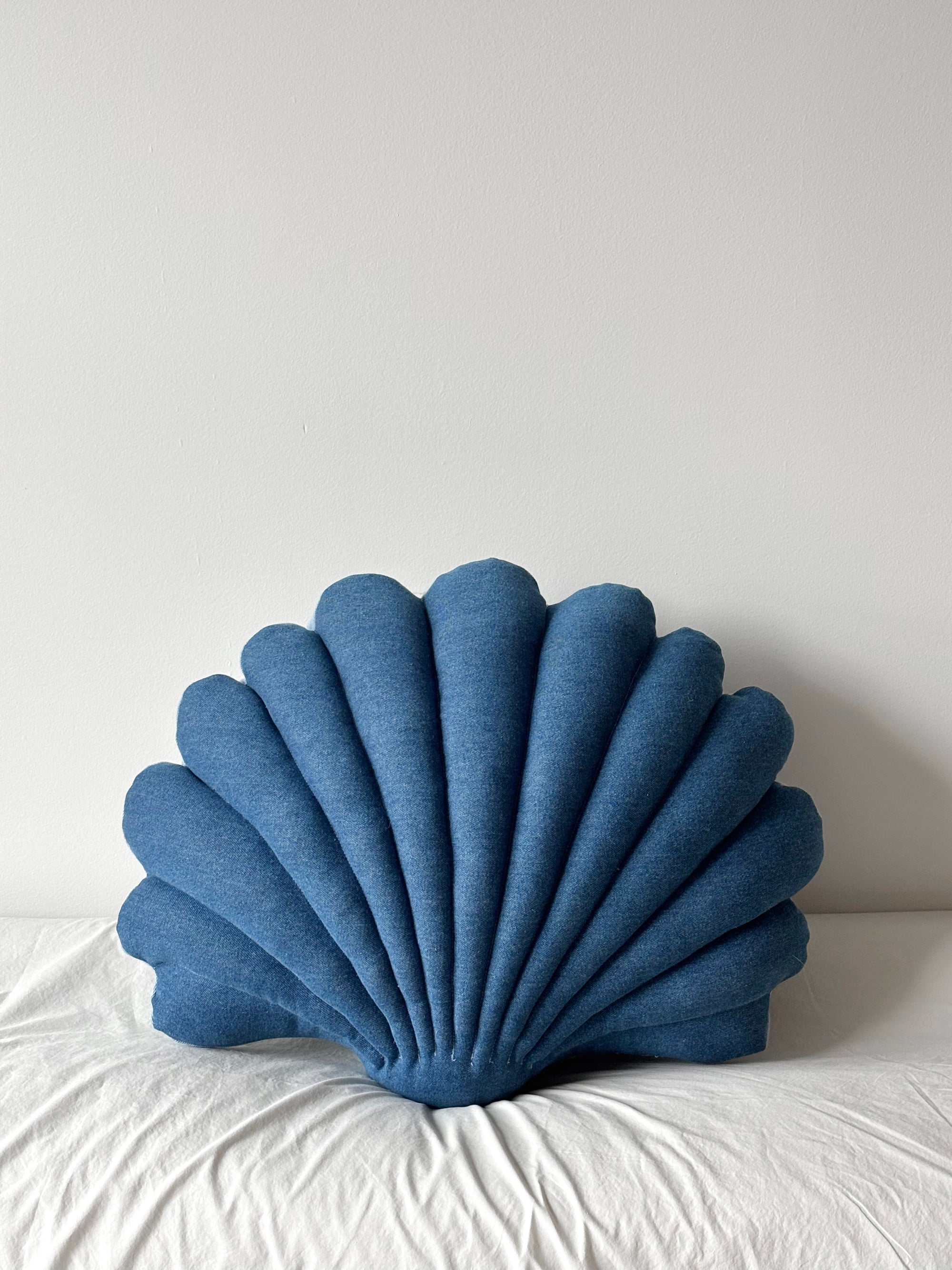 Large denim shell pillow N.4