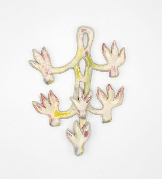 Cyclamens boutonniere wall piece