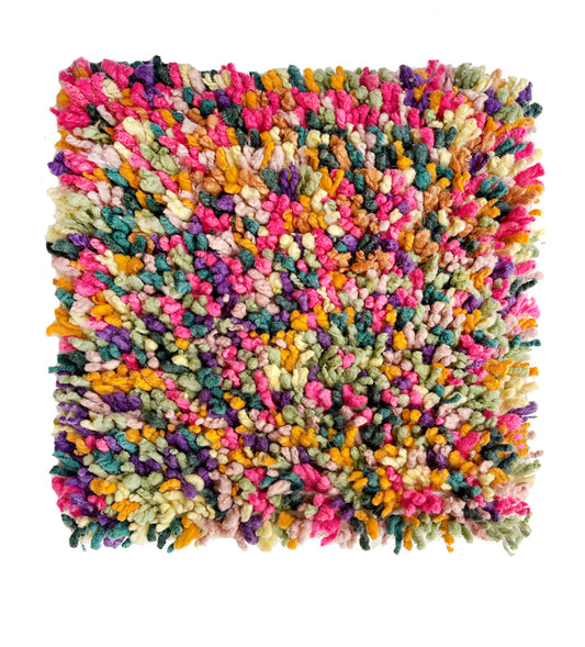 Chair rug - Mix leftover wool of the collection