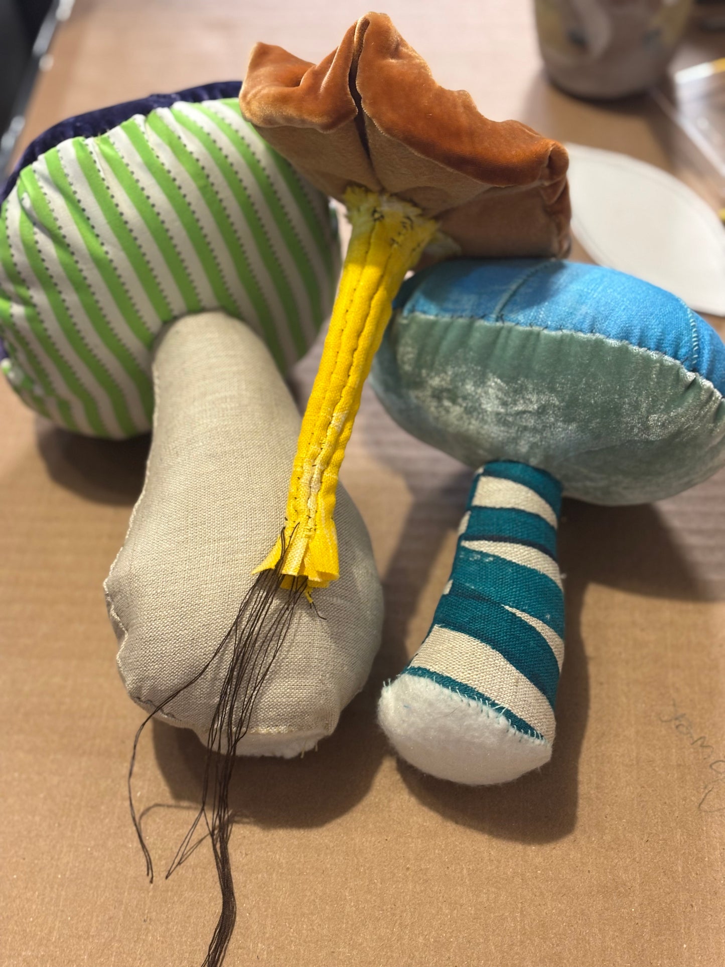 create your own one-of-a-kind soft sculpture inspired by mushrooms or other natural forms- Saturday February 21st 10AM - 1PM