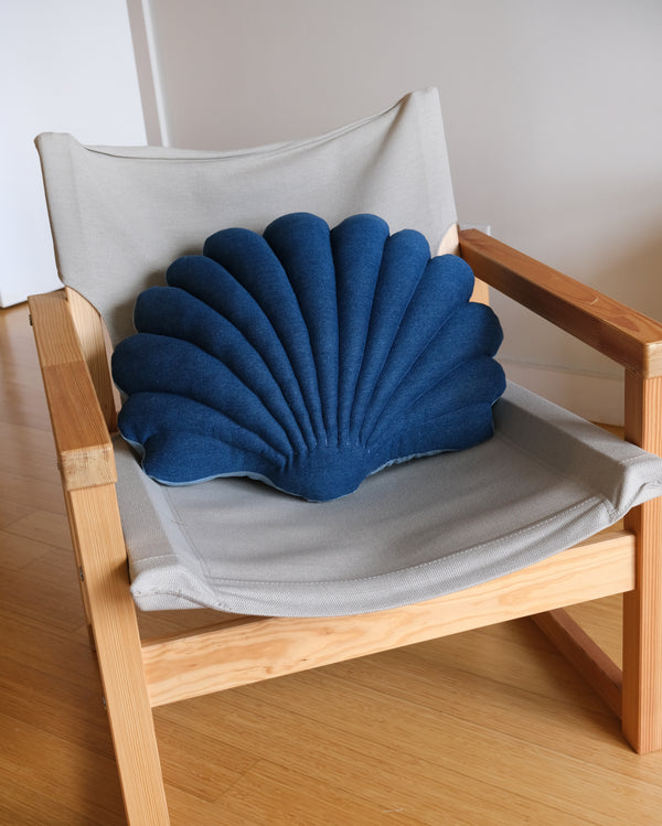 Large denim shell pillow N.4