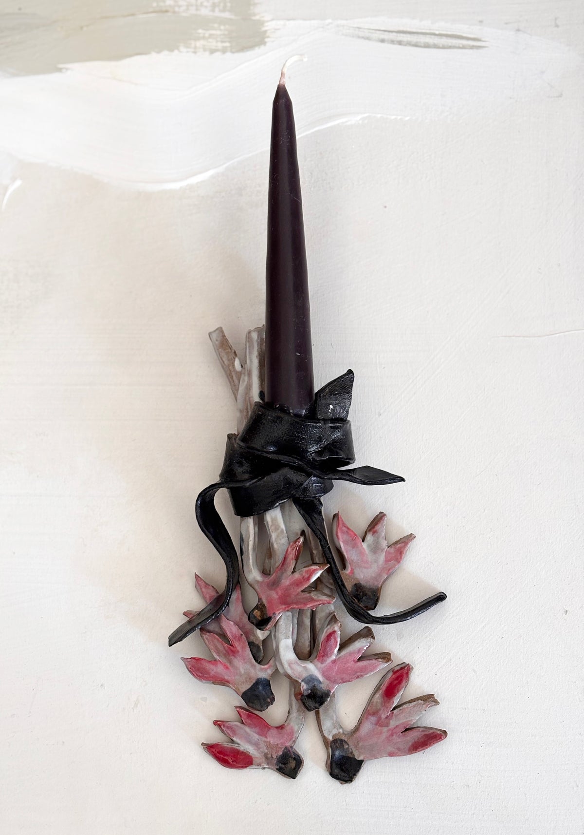 wall posy - pink & red Cyclmens