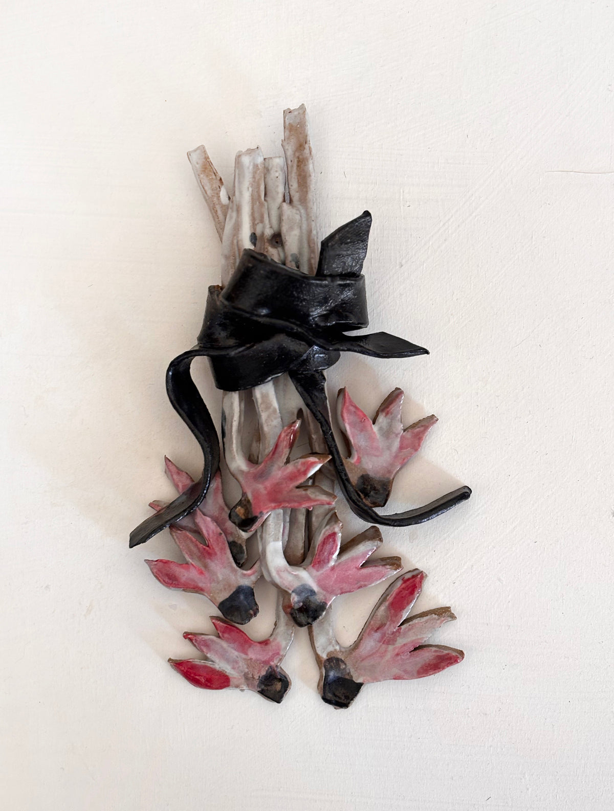 wall posy - pink & red Cyclmens