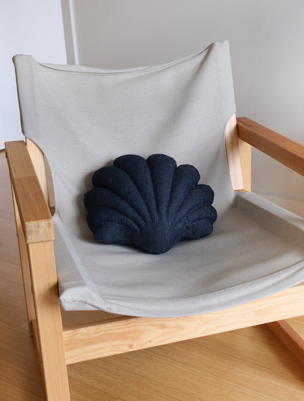 Small denim shell pillow N.7