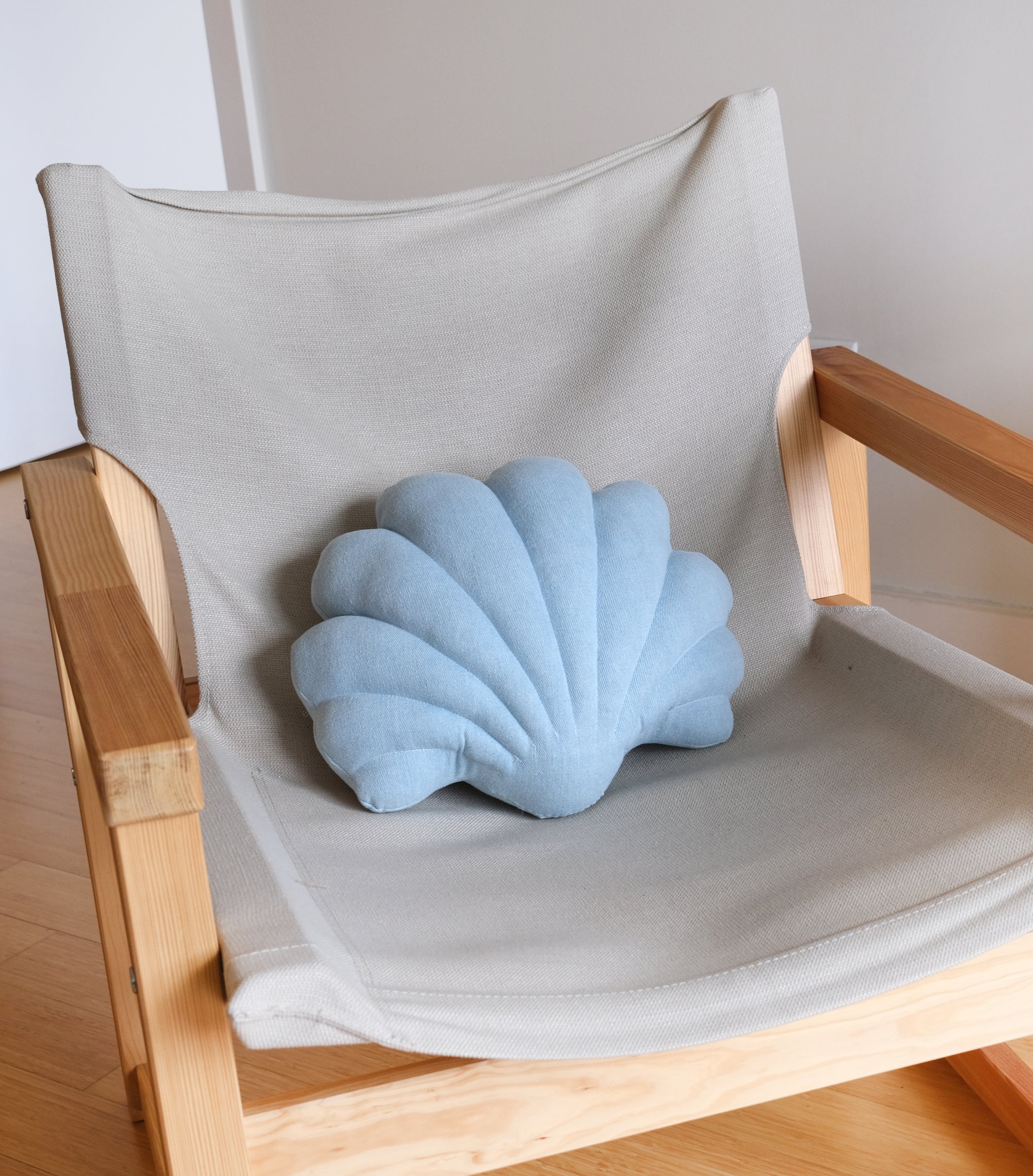Small denim shell pillow N.3