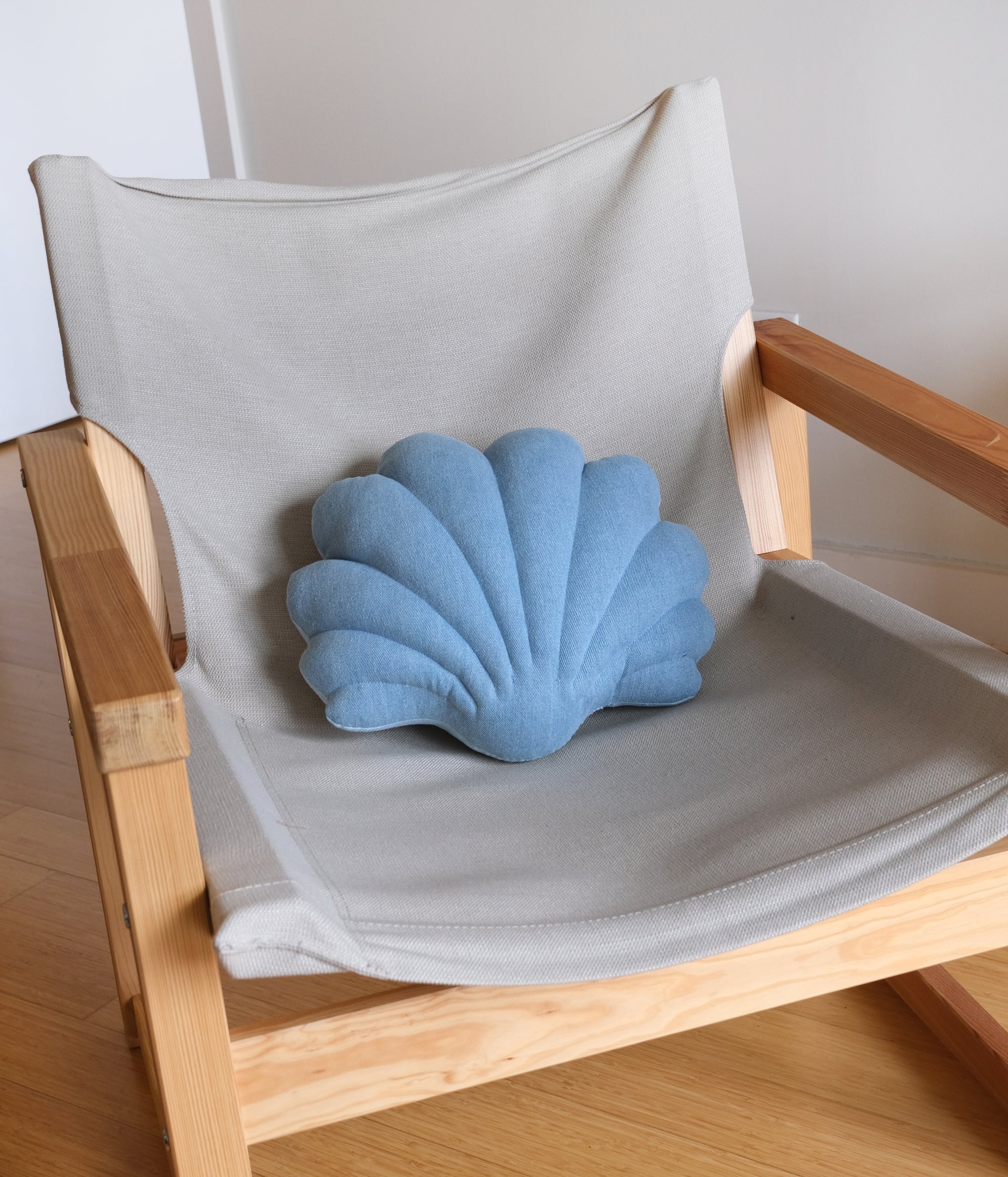 Small denim shell pillow N.1
