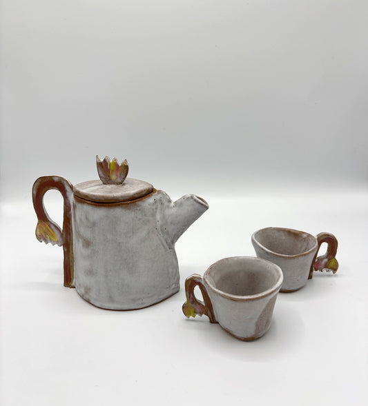 Fritillaria tea set - Teapot & 2 Cups