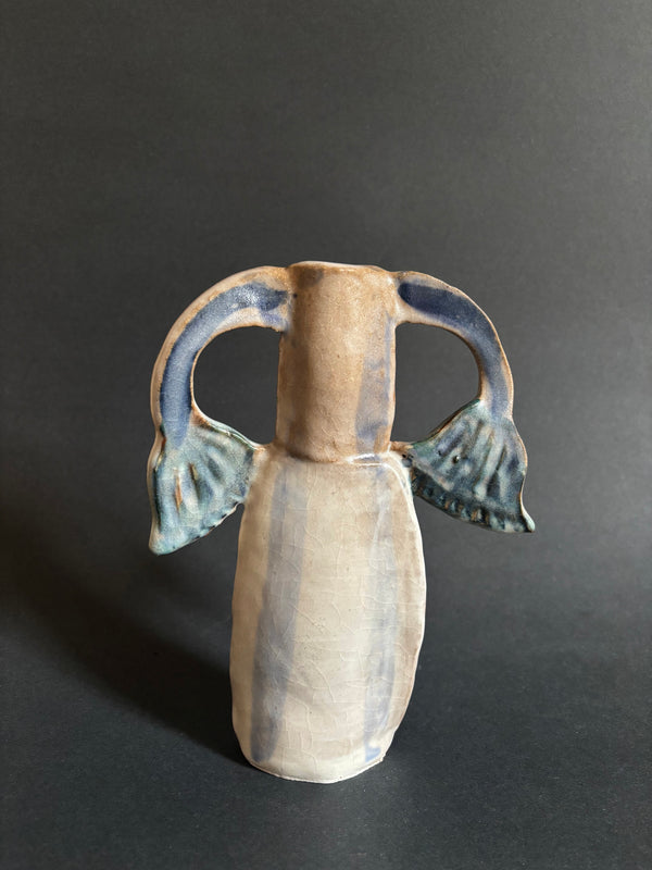 Two papyrus vase