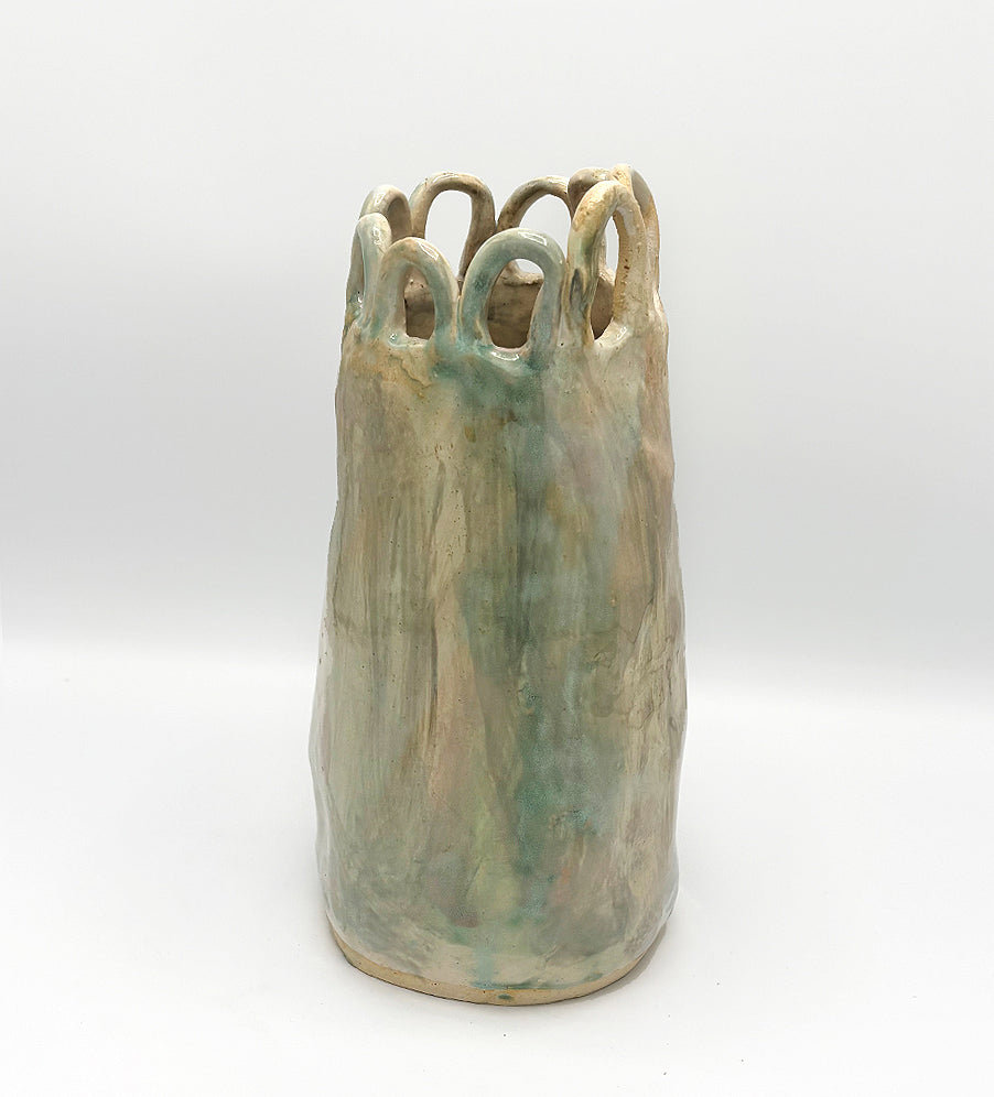 Tall Vase with loops