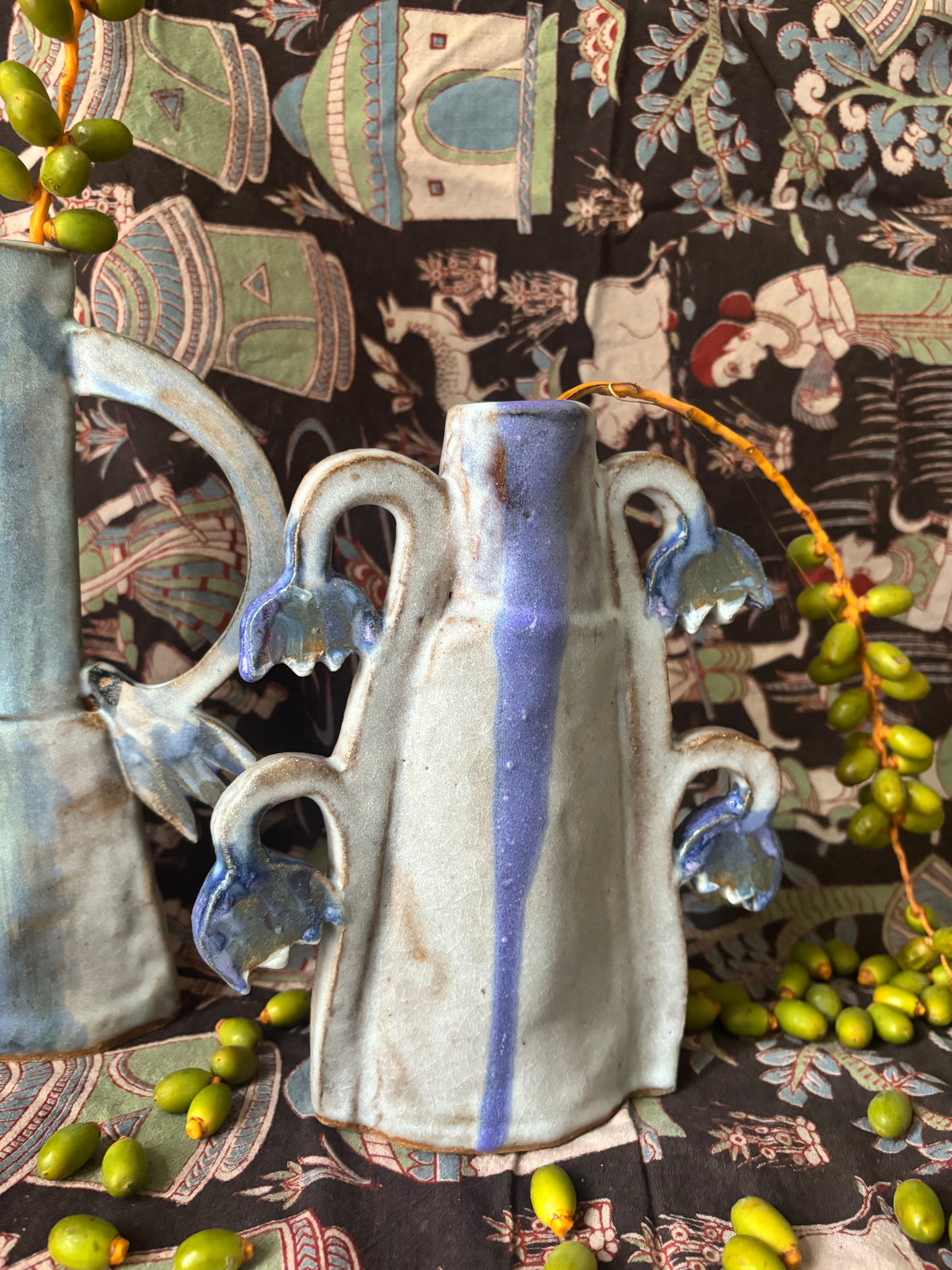 Purple fritillaries - vase