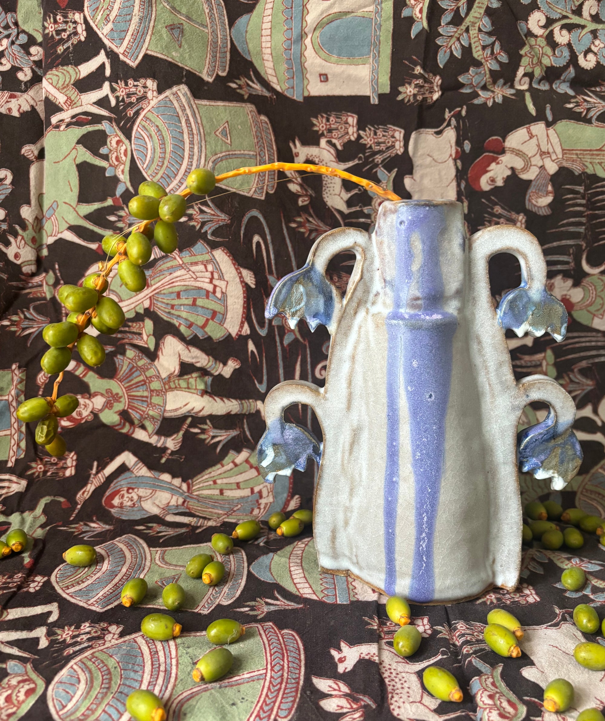 Purple fritillaries - vase
