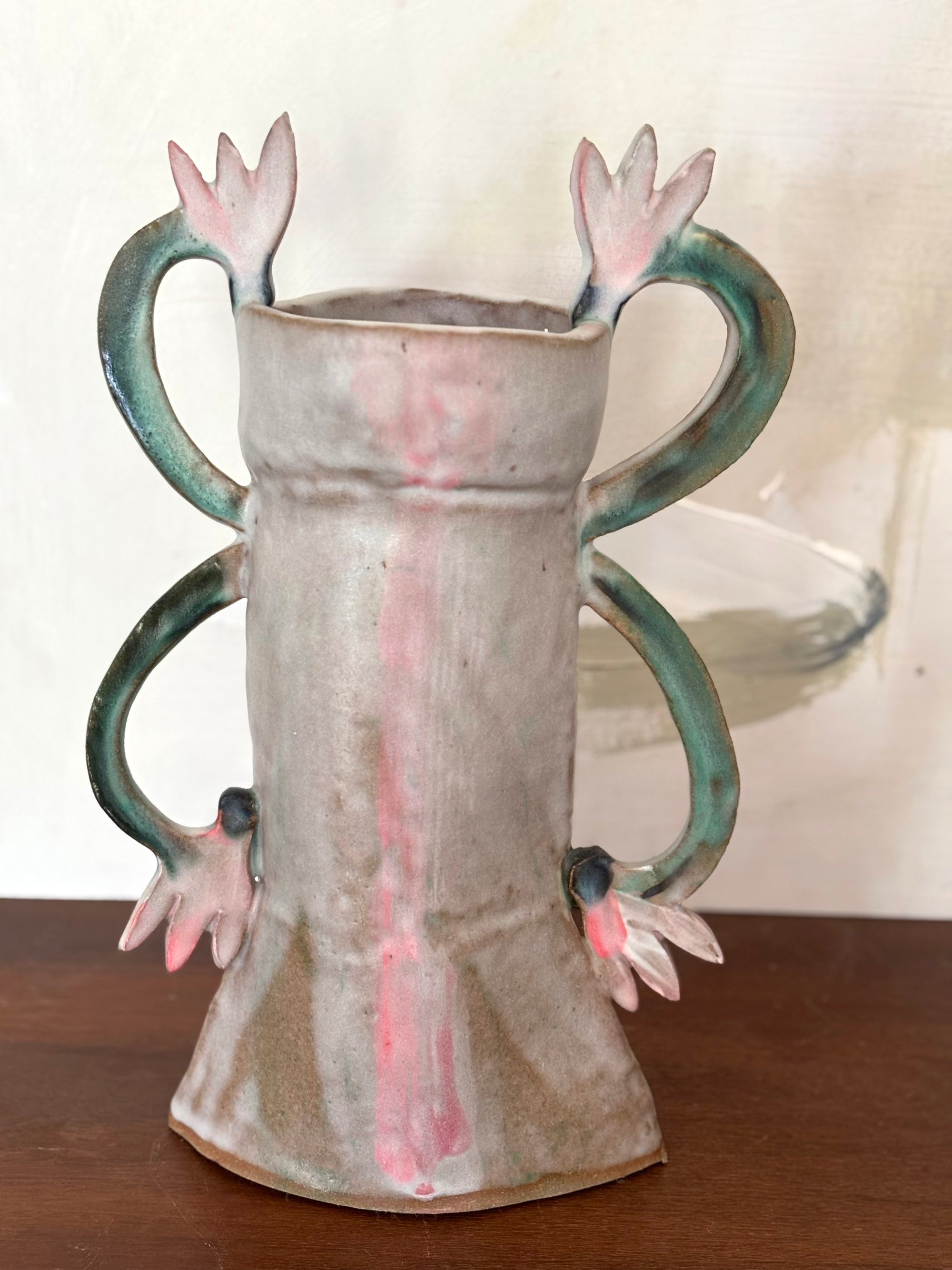 Cyclamens in Reflection - Candle holder