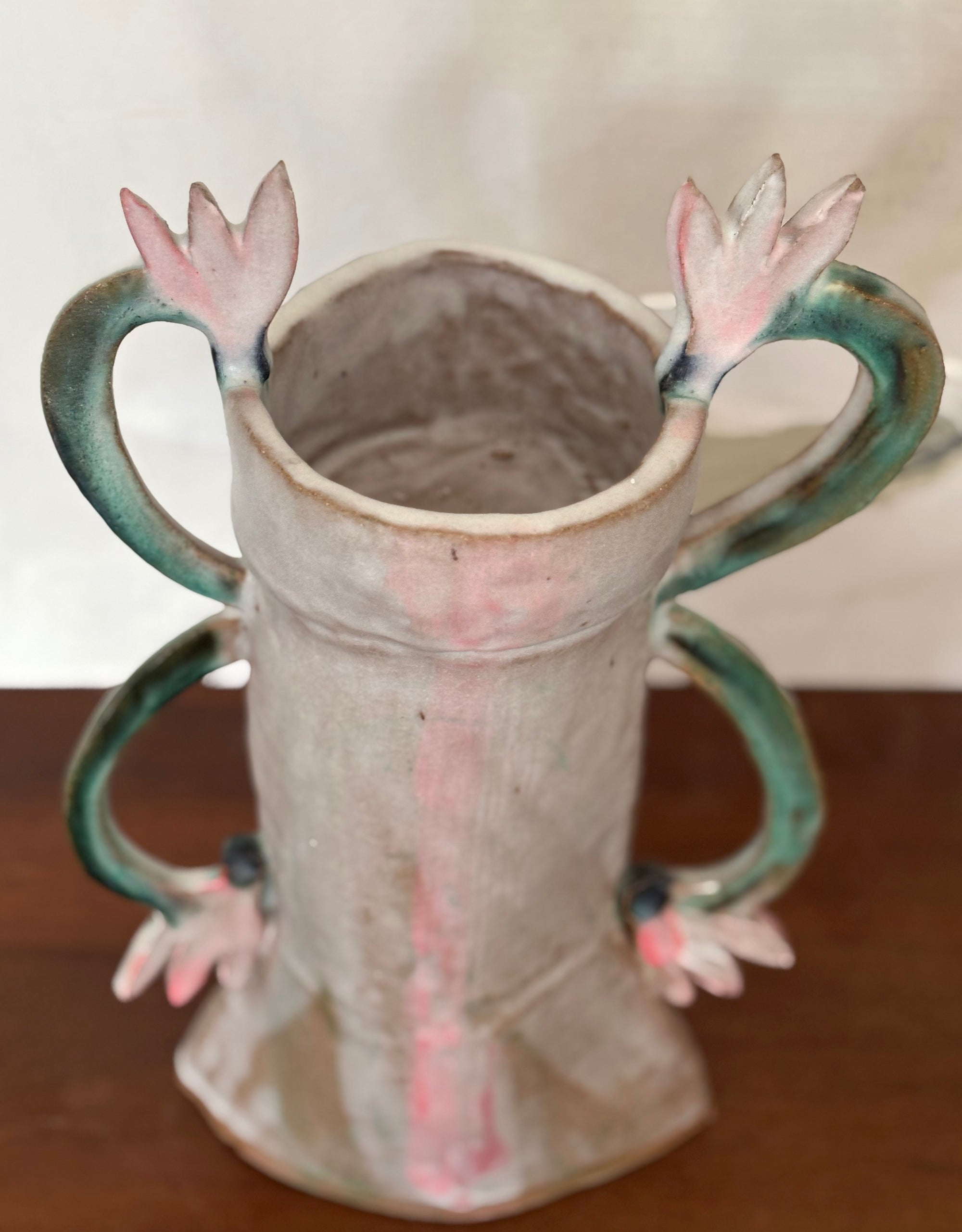 Cyclamens in Reflection - Candle holder