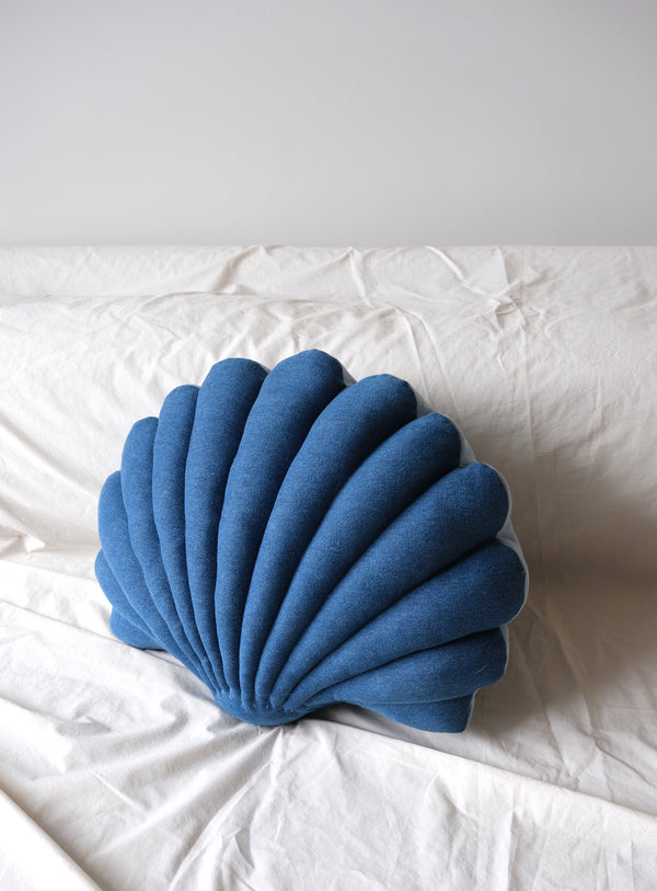 Large denim shell pillow N.4