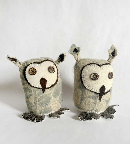 Forest Owls - Blue Mohair