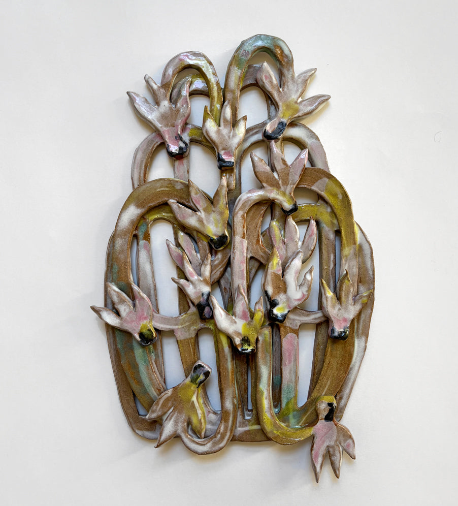 Cyclamens view wall piece