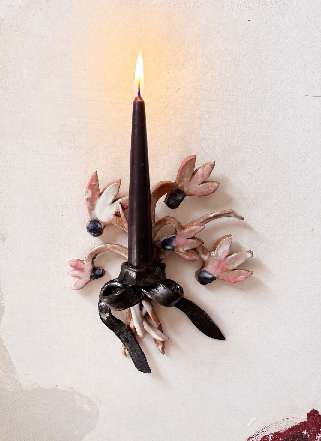 Wall posy - pink cyclamen