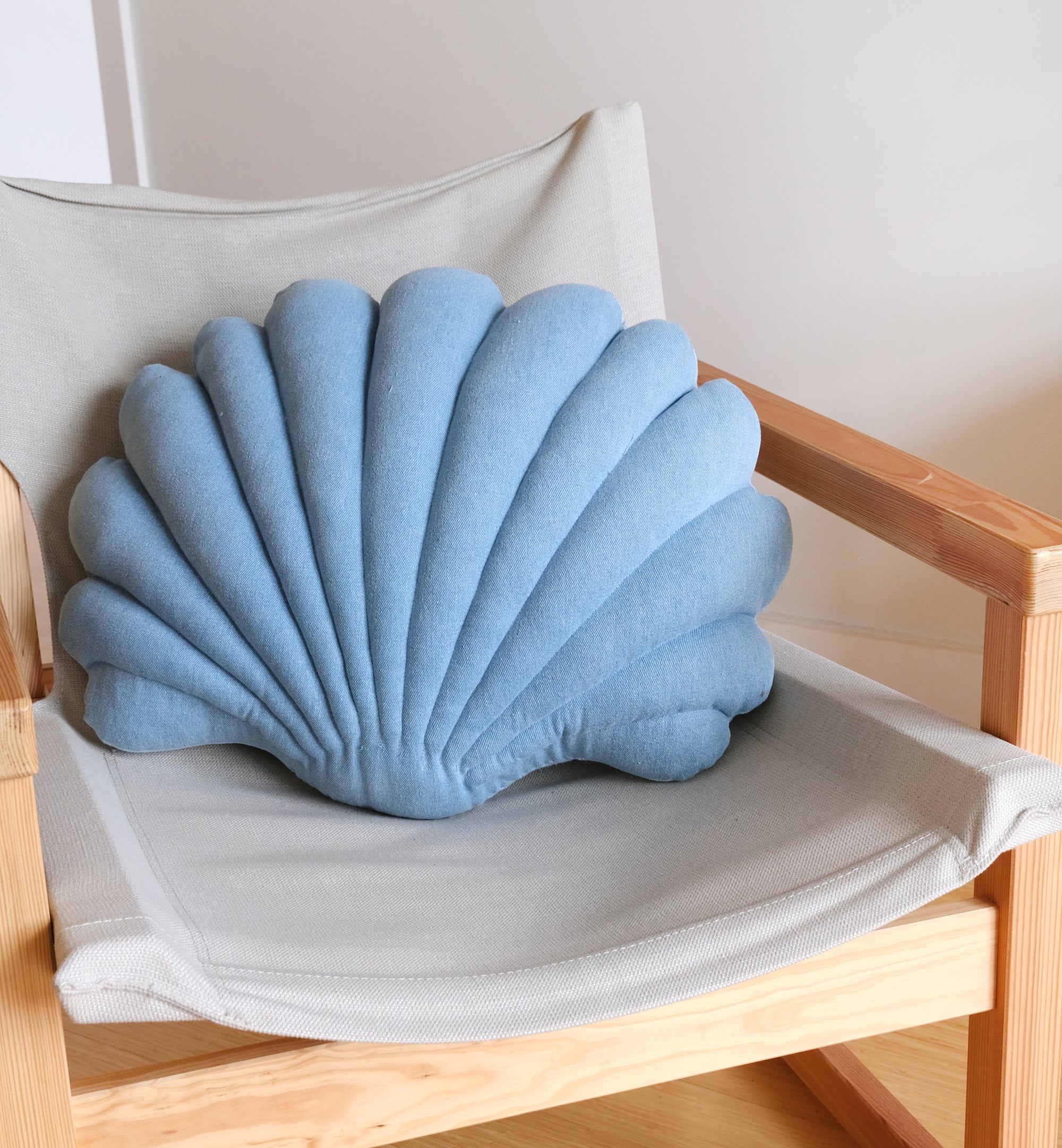 Large denim shell pillow N.5