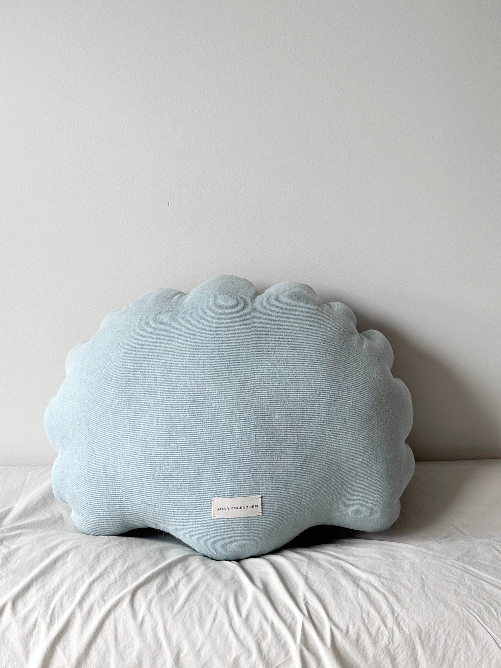 Large denim shell pillow N.5
