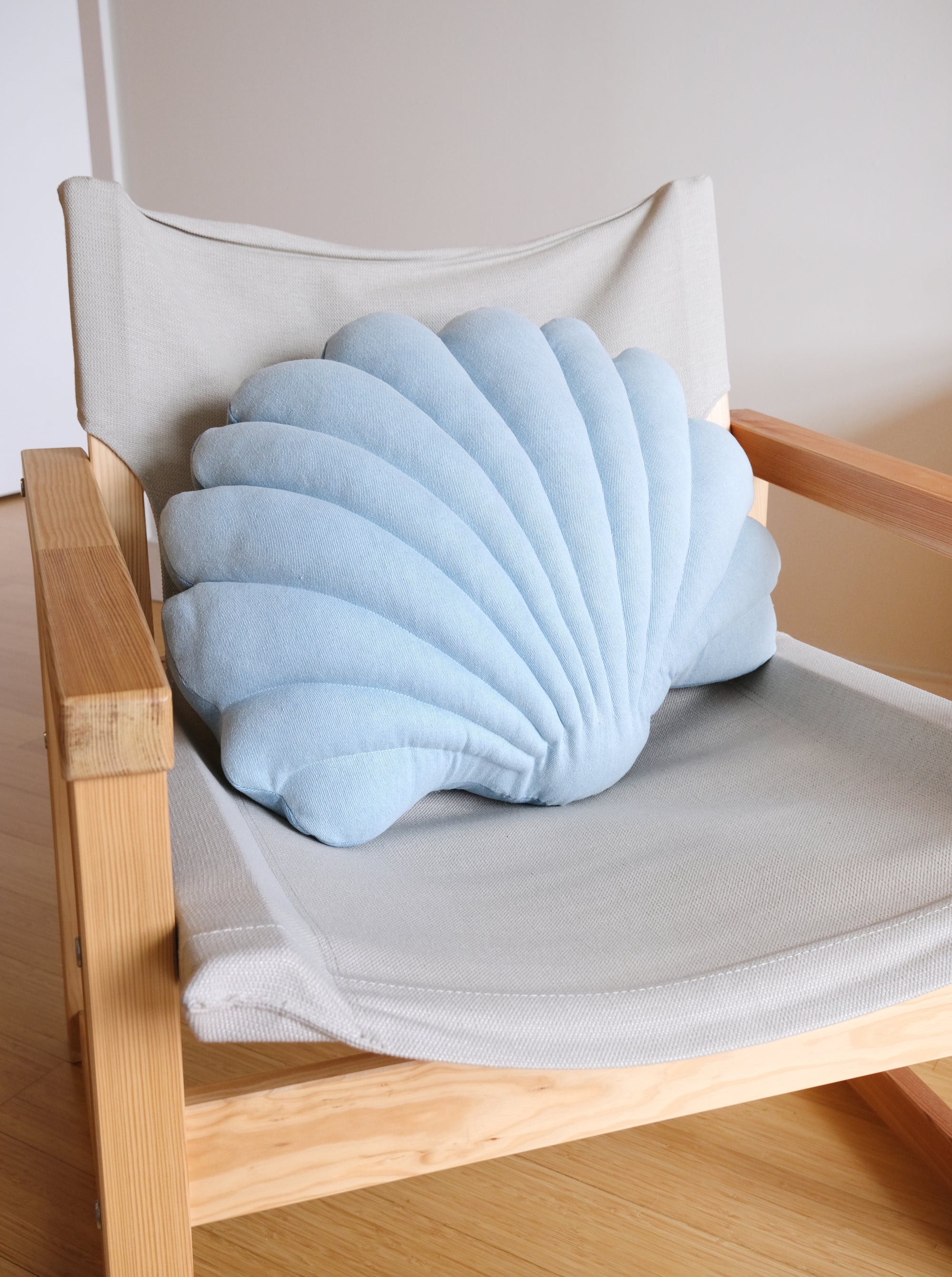 Large denim shell pillow N.3