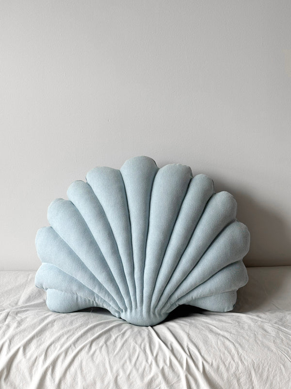 Large denim shell pillow N.3