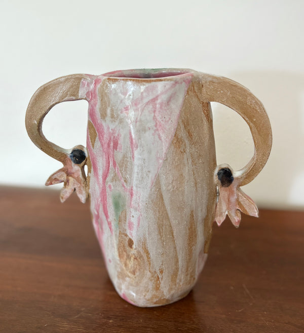 Pink cyclamens - vases