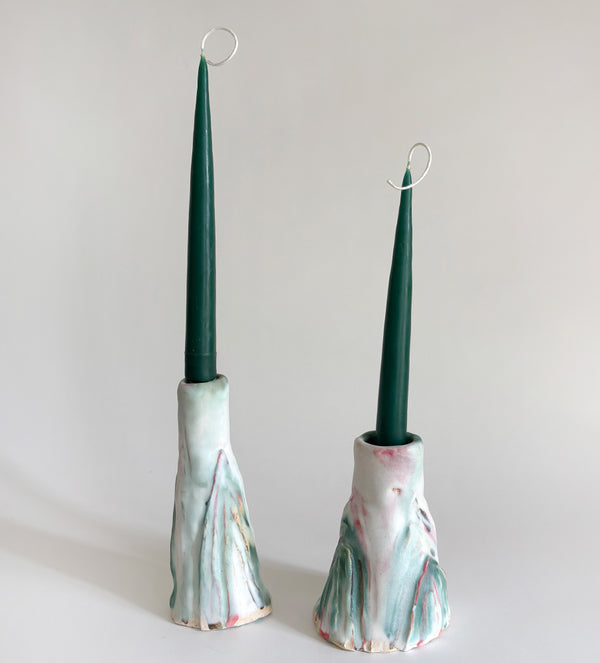 On the top of the mountains - Candle holders pair