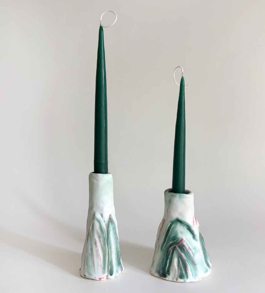 On the top of the mountains - Candle holders pair