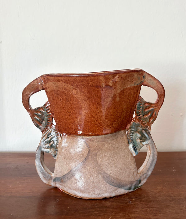 Four  papyrus vase