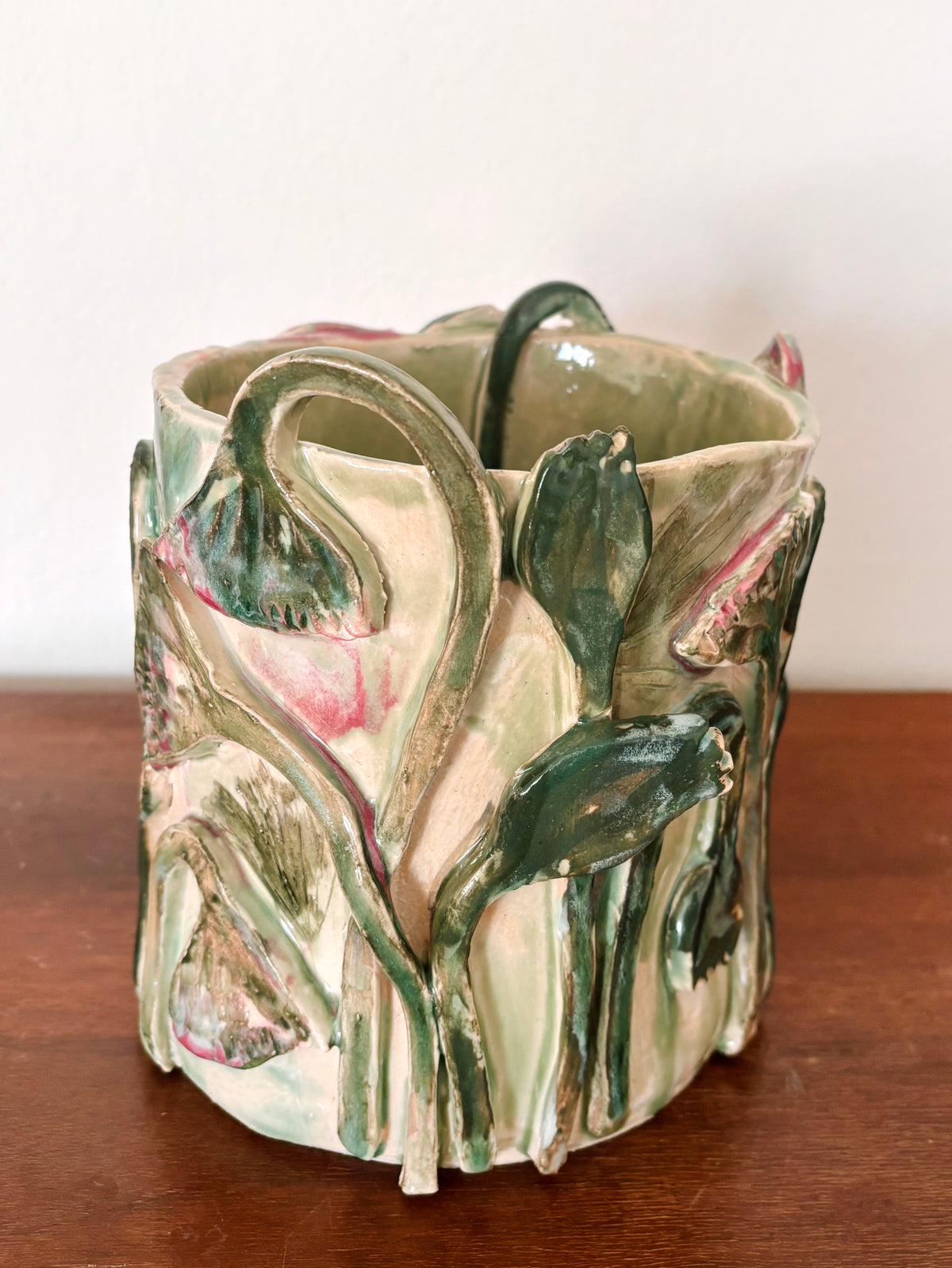 Papyrus flowers vase