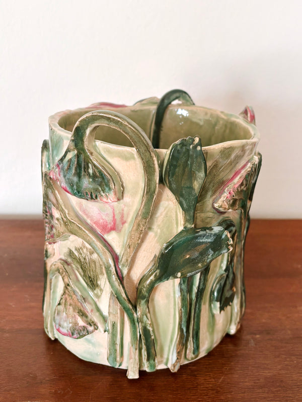 Papyrus flowers vase