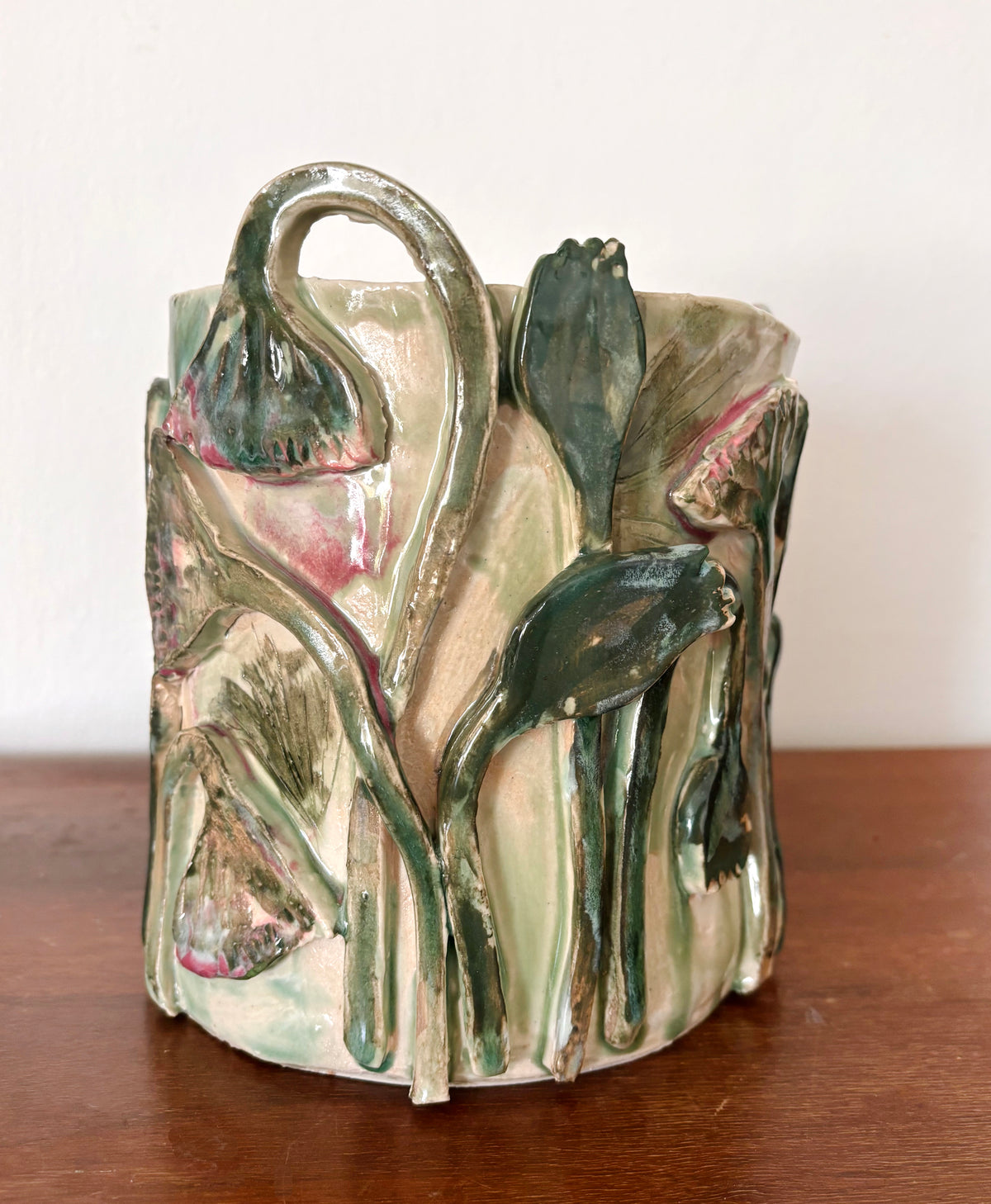 Papyrus flowers vase