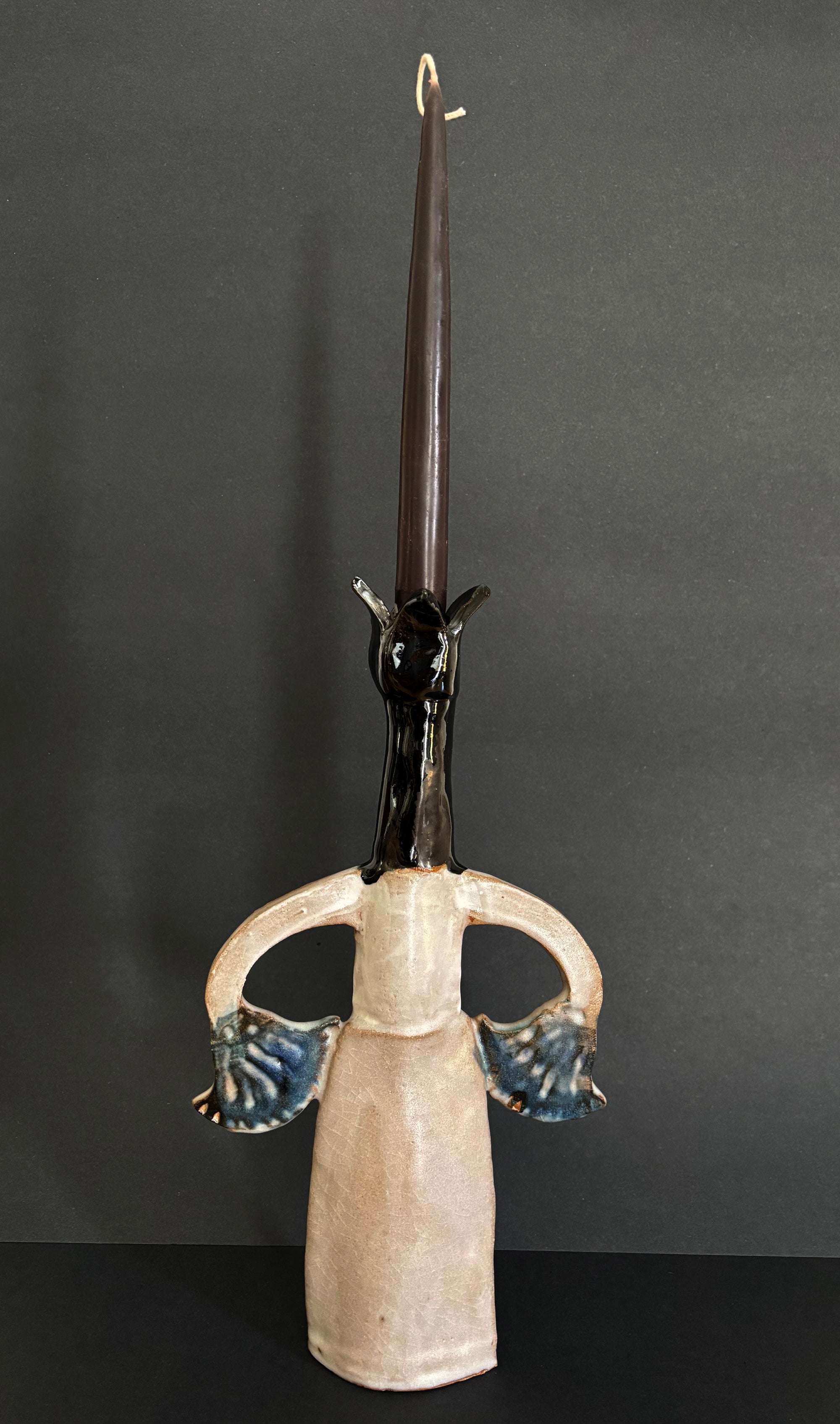 Two papyrus candle holder