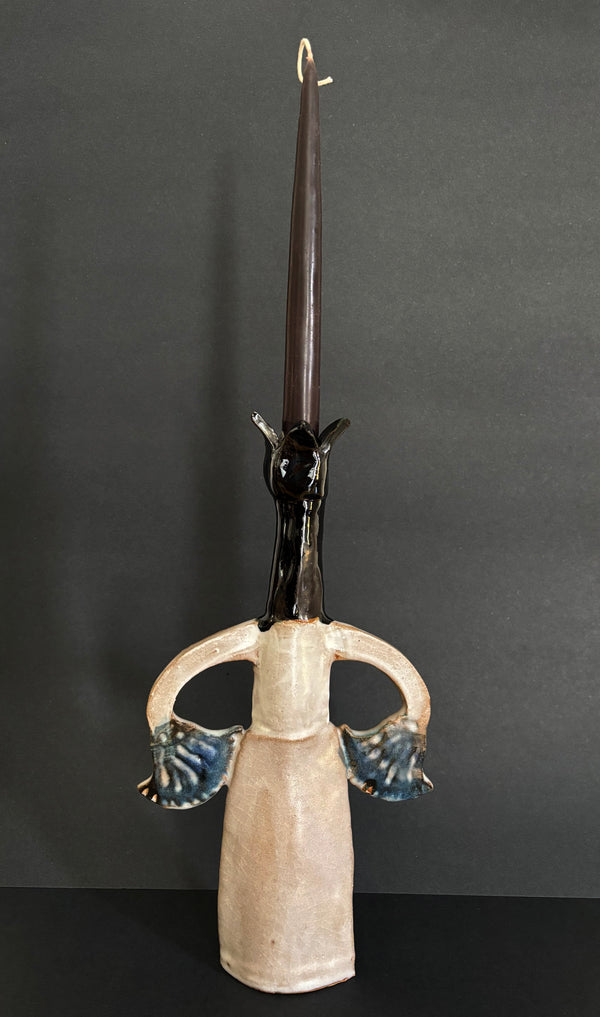 Two papyrus candle holder