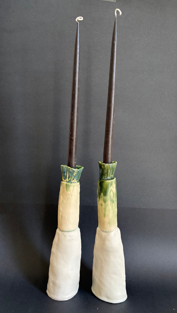 Lotus pods - Candle holder pair