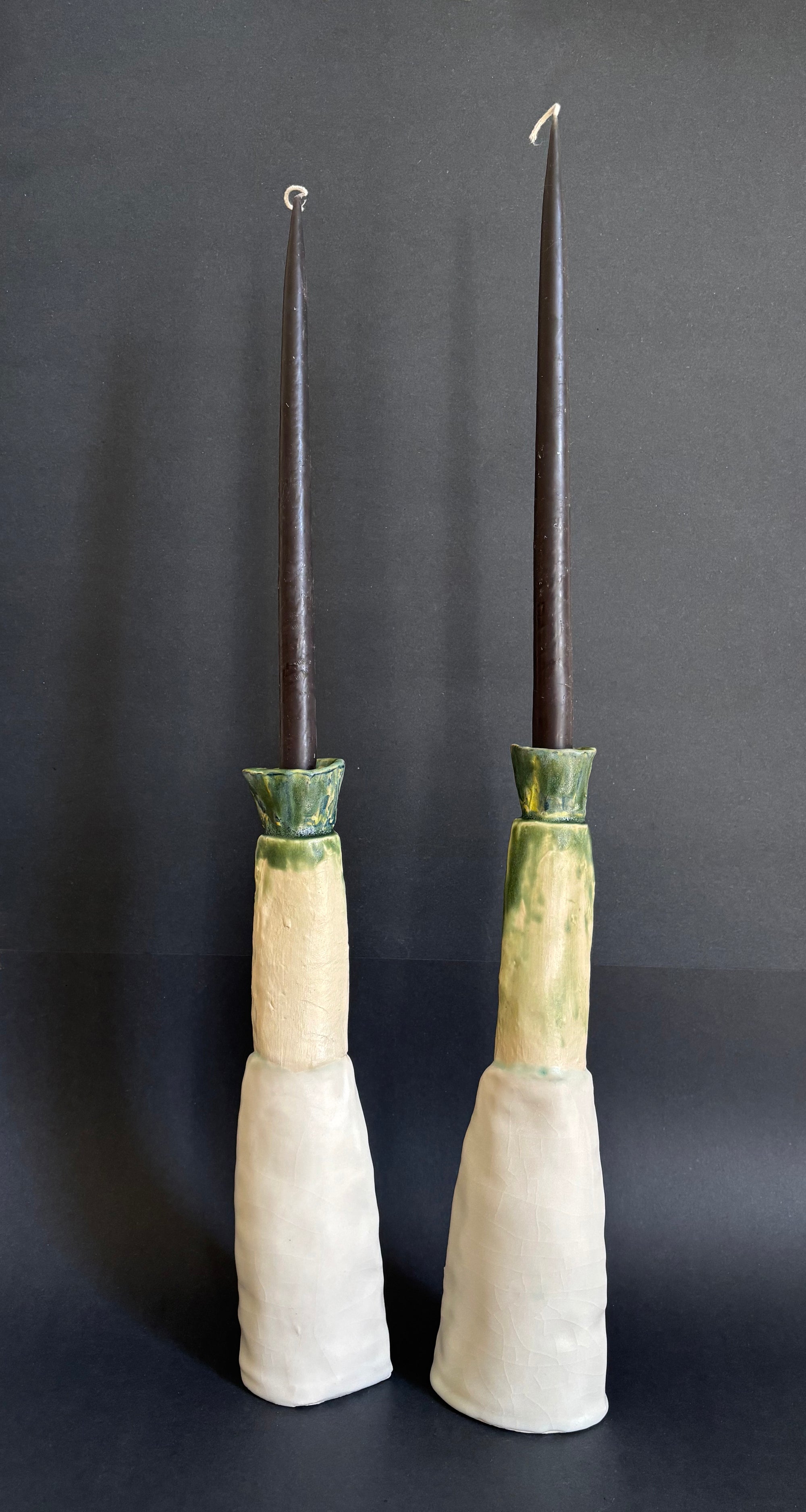 Lotus pods - Candle holder pair