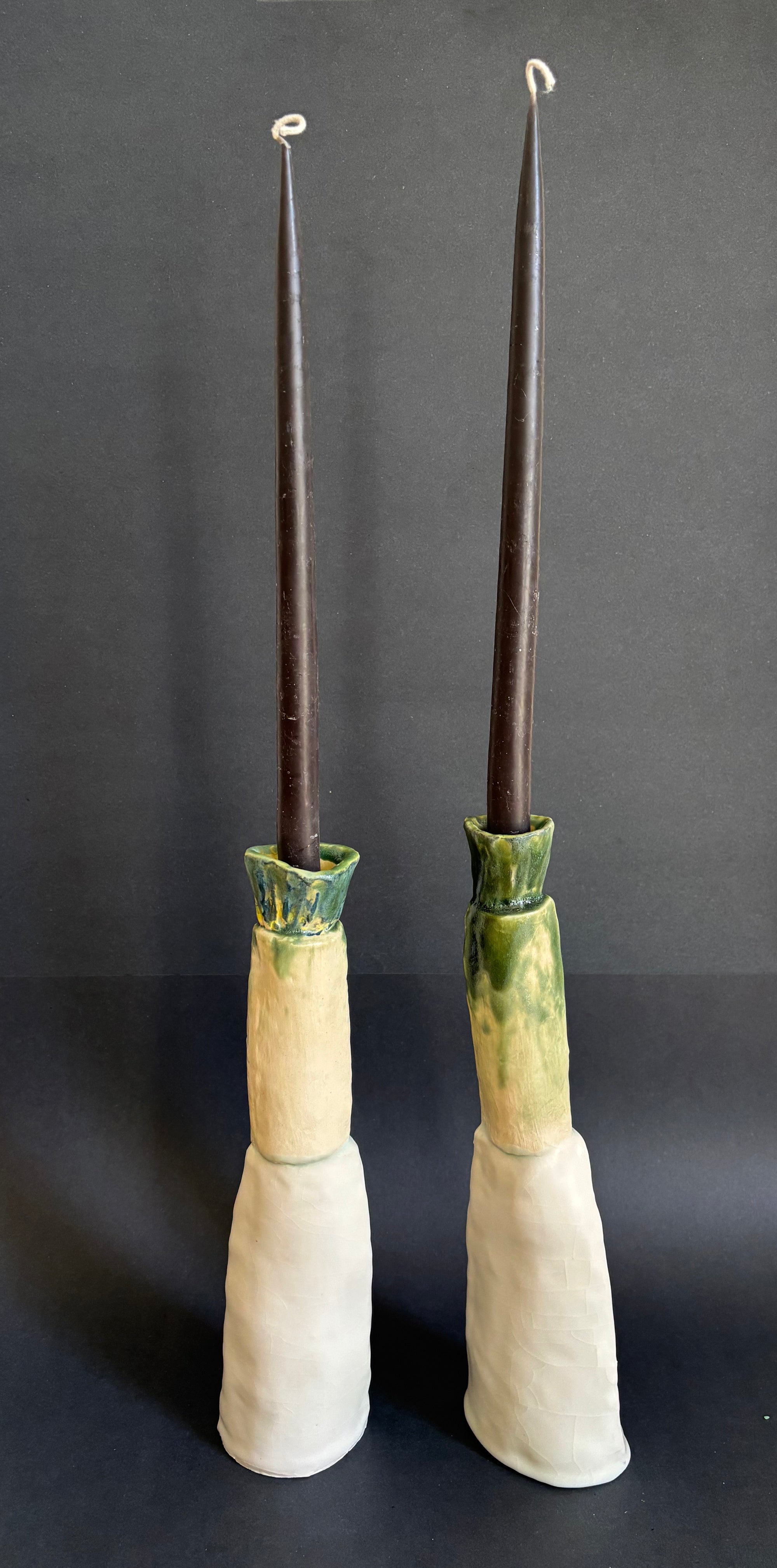 Lotus pods - Candle holder pair